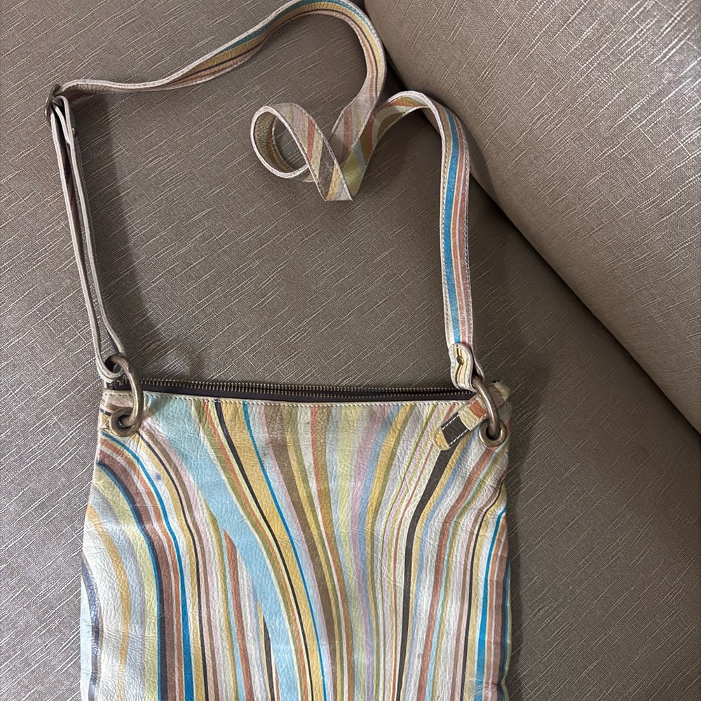Multicolor Leather Shoulder Bag - Picture 2 of 3